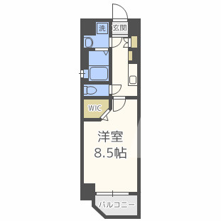 ミラージュパレス梅田グランツの間取り|ミラージュパレス梅田グランツ　開放感ある間取り