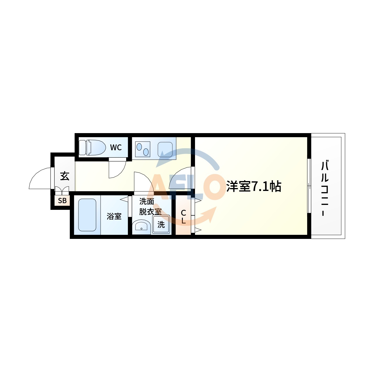 シャルールメゾン桃谷の間取り|シャルールメゾン桃谷　間取り