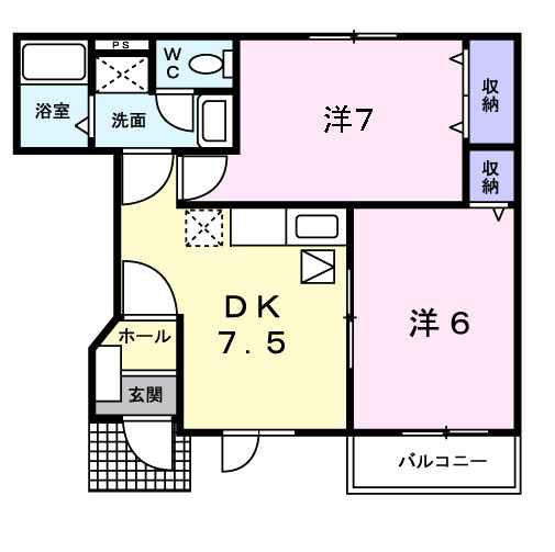 エレガンシアⅡの間取り