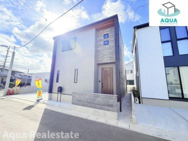 徳島市八万町内浜　新築分譲住宅の外観|外観もきれいです