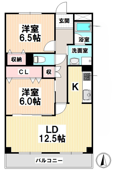 【間取り】 | ハーモニアス桜本町
