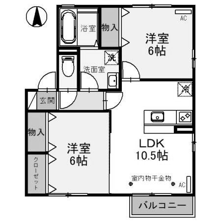 【間取り】 | さざんか　 A