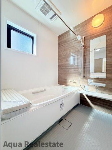 徳島市八万町内浜　新築分譲住宅の浴室|お風呂です