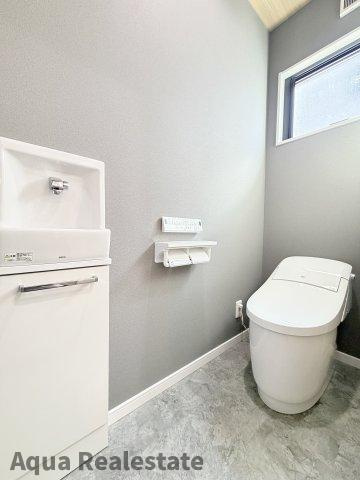 徳島市八万町内浜　新築分譲住宅のトイレ|トイレもきれいです