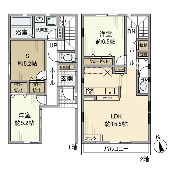 徳丸戸建の間取り