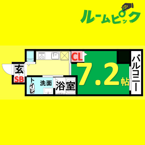 ヴァンデュール名古屋御器所　名古屋市賃貸　仲介手数料無料の間取り