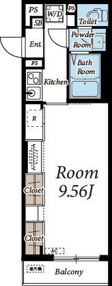 【間取り】 | リブリ・サニープレイス元住吉Ⅱ