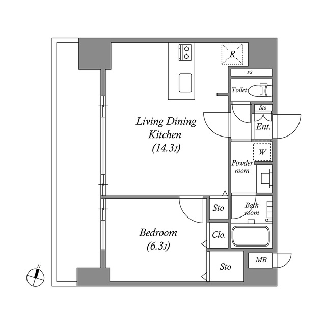 ファーストレジデンス栄の間取り