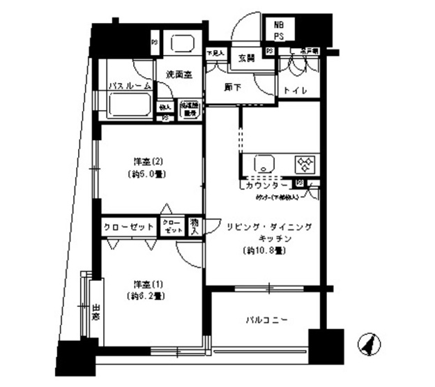 【間取り】 | パークキューブ市ヶ谷