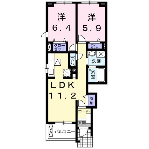 【間取り】 | グリッティパレス湘南Ｂ