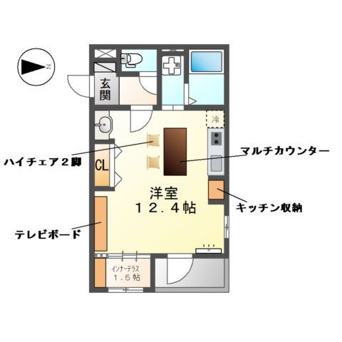 トウリ　ルームズ徳川東の間取り