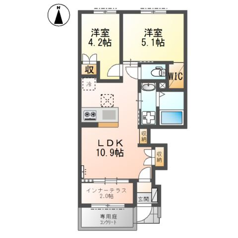 リンク　ドエル（Link dwell）の間取り