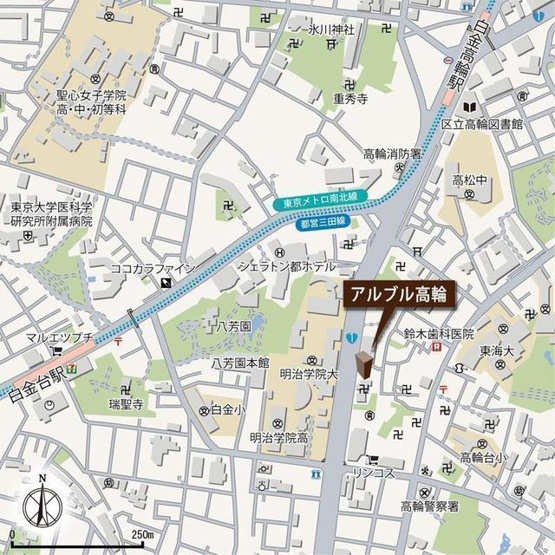 【地図】 | アルブル高輪
