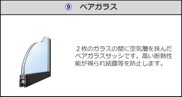 イーストフェザーのその他|ペアガラス（イメージ）