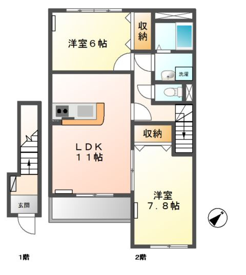 セラヴィの間取り