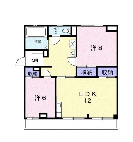 馬走グリーンハイツの間取り