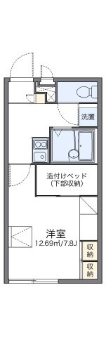 レオパレスアニバーサリーの間取り