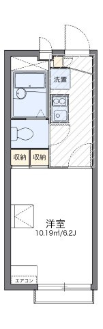 レオパレス静岡大学前セカンドの間取り