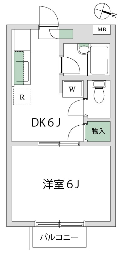 グリーンハイツ鈴木の間取り