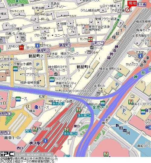 ネオマイム横浜台町の地図