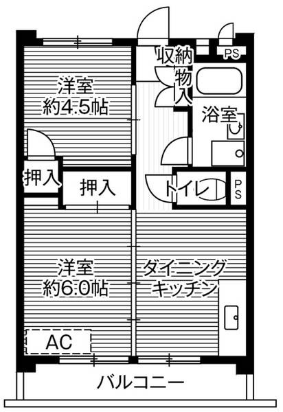 ビレッジハウス向台タワー1号棟の間取り