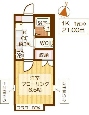グリチネ八潮Ⅲの間取り