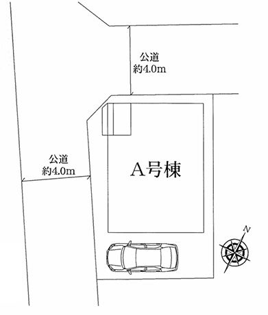 南区相南2丁目新築戸建て　A号棟の区画図|区画図「南区相南2丁目新築戸建て」