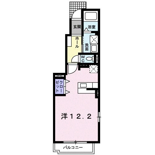 ソレイユＢの間取り