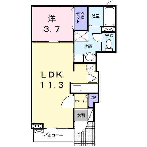 カーサプラシードの間取り