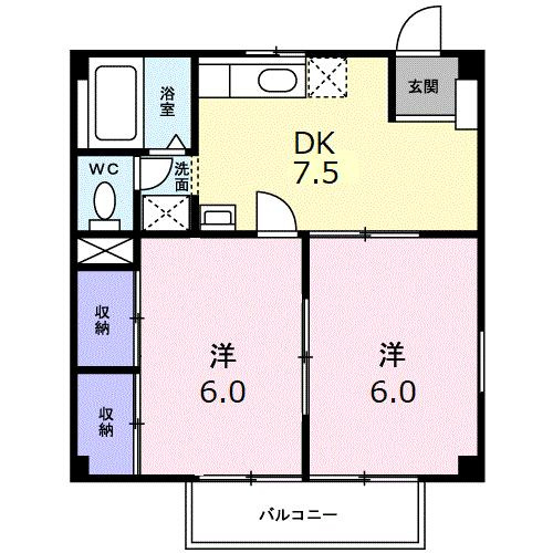 ニューシティさのの間取り
