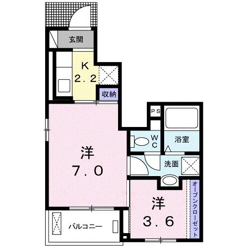 Ｍｏｄｅｓｓａの間取り