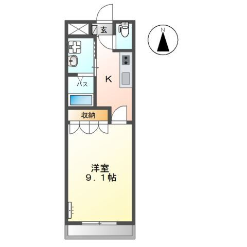 メルローズ香貫の間取り