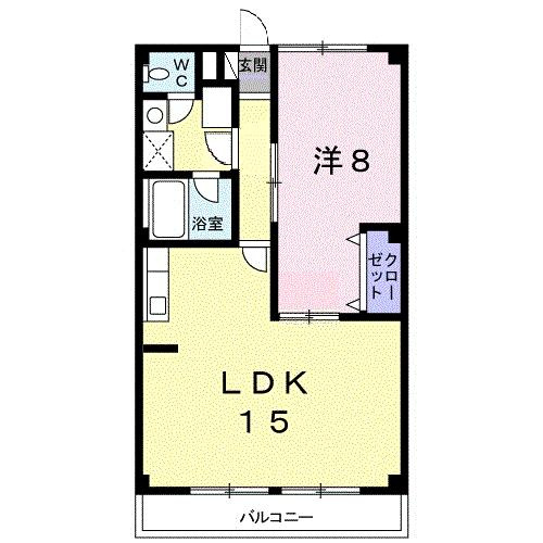 シティハイツ花崎の間取り