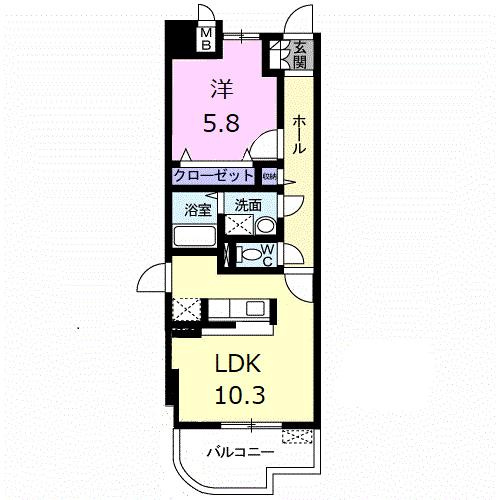 シエーネ玉川の間取り