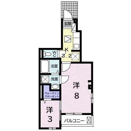 リアーレⅡの間取り