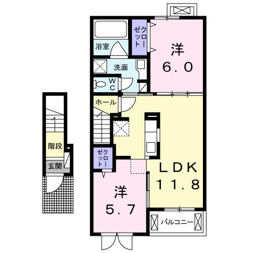 カーサアニューの間取り