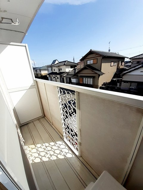 エルディム立田のバルコニー