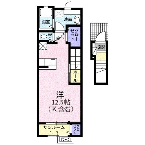 コスモフィオーレⅢ　Ｂの間取り