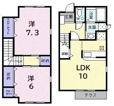 サンフラワー岩波の間取り