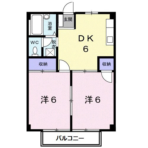 シティハイツあしたかヴィラの間取り