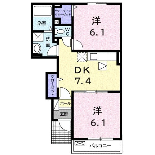 エンブレイス　ゼファーの間取り