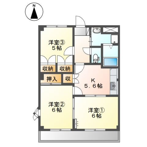 エトワール横割の間取り
