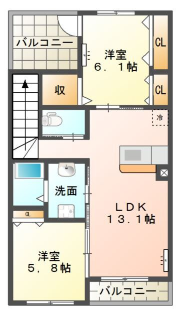フルージュの間取り