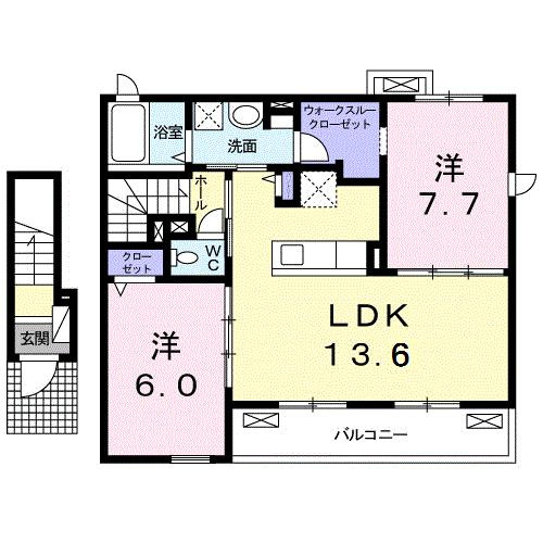オリーブ弐番館の間取り