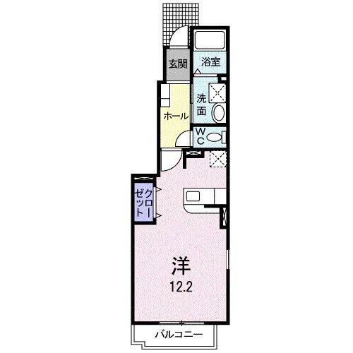 ソレイユＡの間取り