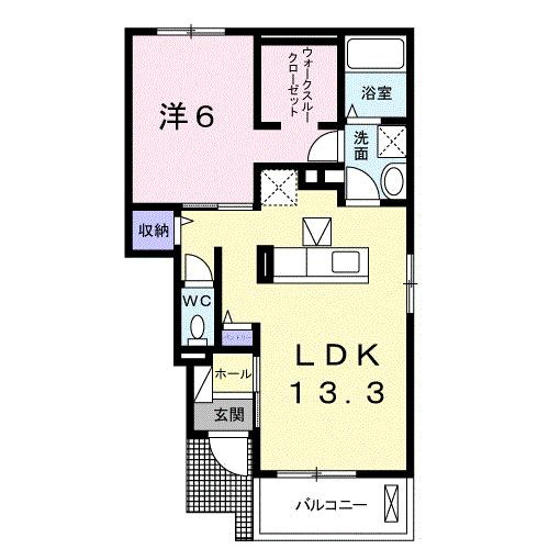 レ　アクアルーチェの間取り