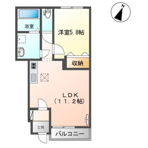 パレット小泉１の間取り