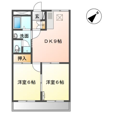 ミロワールＭの間取り