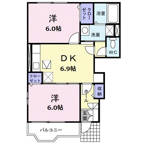 ス－パ－ビュ－富士山Ｂの間取り