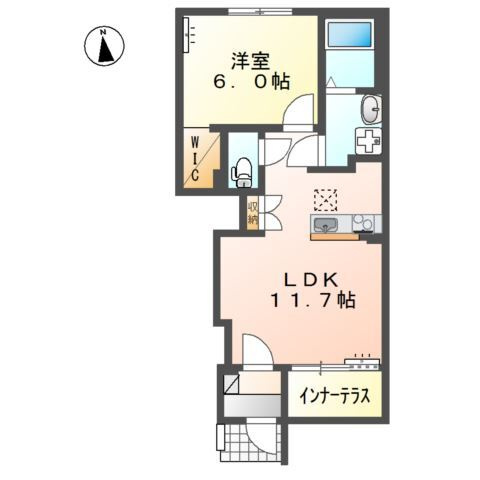 レオーネ黒田の間取り